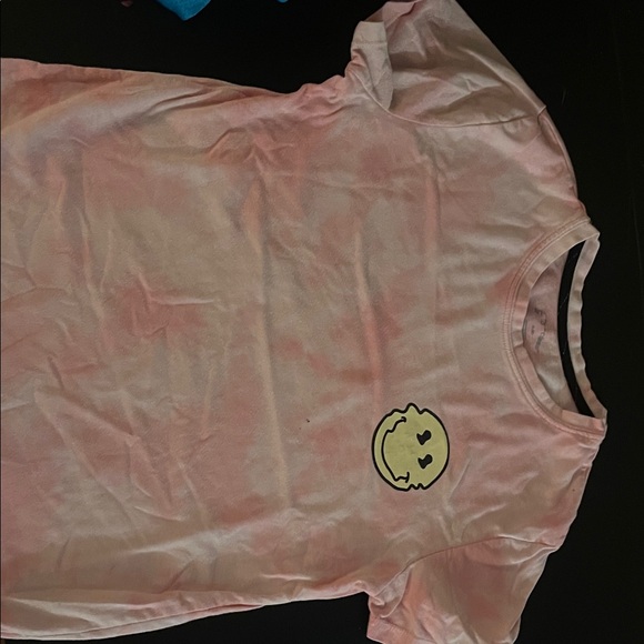 art class Other - art class Pink Tie-Dye Kids Tee with Smiley
